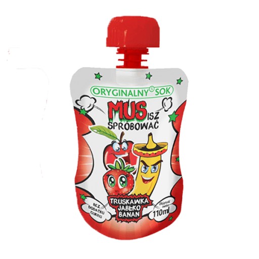 ORIGINÁLNA ŠŤAVA Malina/Jablko/Banánová pena 110g