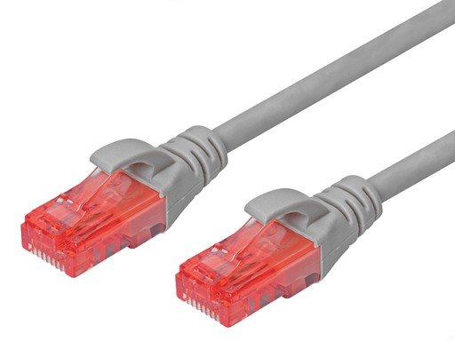 Cat.6 UTP patch kábel RJ45-RJ45 1:1 Cu AWG26 sivý 1,5m