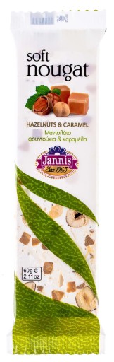 Jemné nugátové lieskové orechy a karamel Jannis