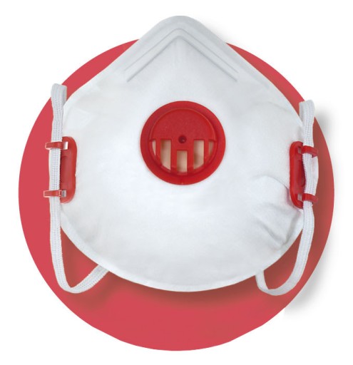 Filtračná polomaska FS-21V FFP2 s ventilom