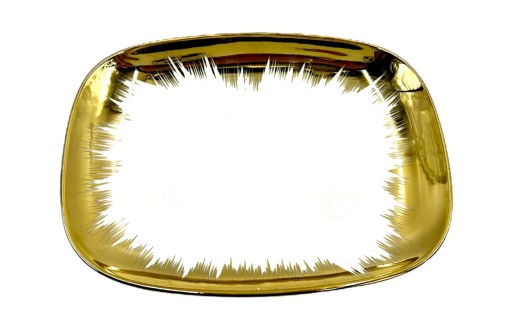 Obdĺžnikový porcelánový tanier Gold Dream 18x14cm