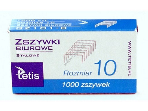 Kancelárske sponky č.10 malé GZ101-B TETIS