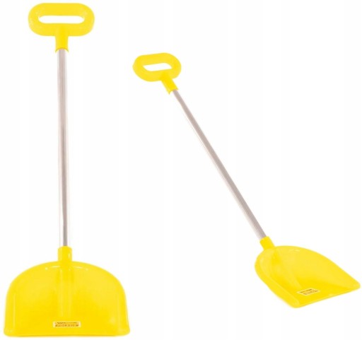 Polesie VEĽKÁ pevná hliníková lopatka 71 cm lopatka na piesok 39798 ŽLTÁ