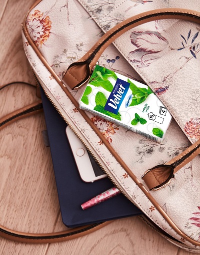 Zamatové hygienické obrúsky Mint 10 ks