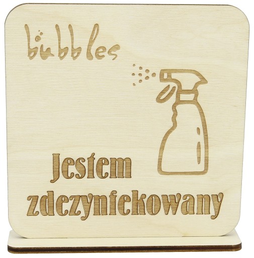 TABUĽKA na stôl dezinfikovaná S LOGOM
