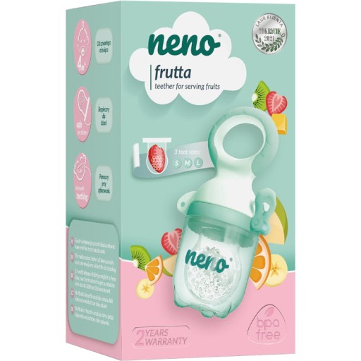 NENO FRUTTA SILIKÓNOVÉ HROZIDLO NA PODÁVANIE OVOCIA A ZELENINY BPA FREE S/M/XL