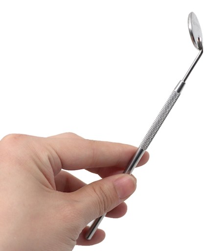 DENTÁLNE DENTÁLNE ZRKADLO Zväčšovacia OCELOVÁ RÚČKA