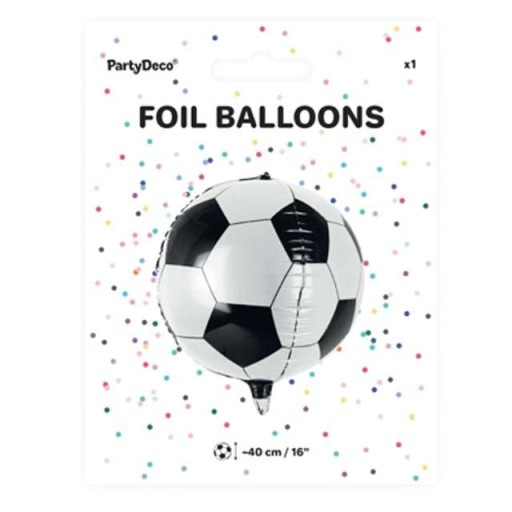 Fóliový BALÓN FUTBAL ČIERNO-BIELA LOPTA