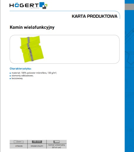 Nákrčník, reflexný, univerzálna veľkosť