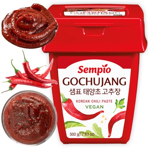 Kórejská pikantná hustá čili pasta Gochujang Kórejská pasta VEGAN 500g SEMPIO