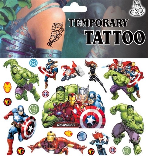 UMÝVAJÚCE TETOVANIE PRE DETI AVENGERS CG193