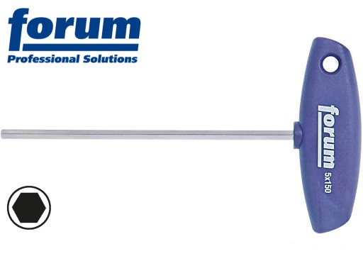 Imbusový kľúč 4mm L=200mm s rukoväťou T FORUM