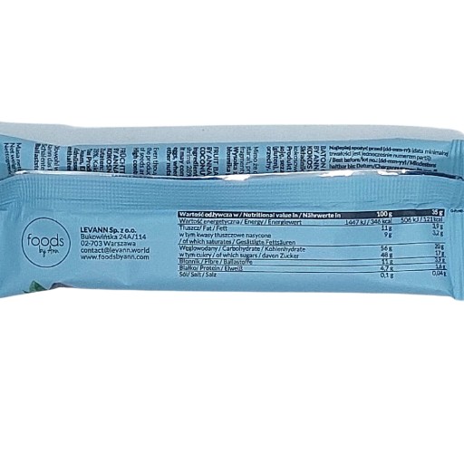 Foods by Ann Coconut & Cocoa Energy Bar