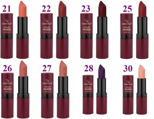 Golden Rose Velvet Matte Matte Lipstick Rúž