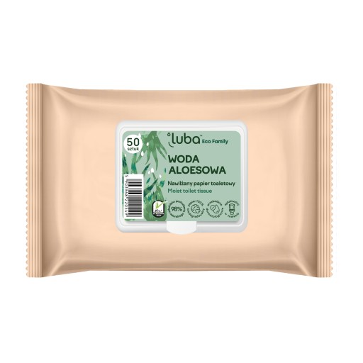 Luba Vlhčený toaletný papier Aloe 50 ks.