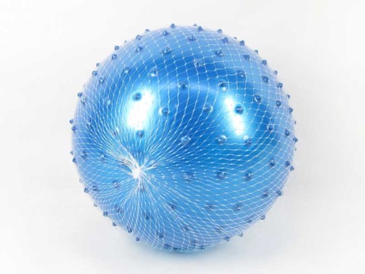 GUMOVÁ LOPTIČKA, ŠPIČKA PVC, 23CM, FAREBNÁ PLÁŽ