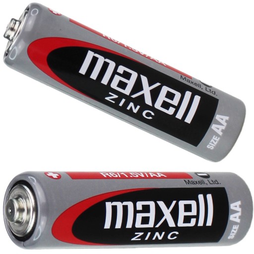 AA BATÉRIE 4 KS MAXELL ZINC R6 ZINOK UHLÍKOVÁ BATÉRIA ORIGINÁL