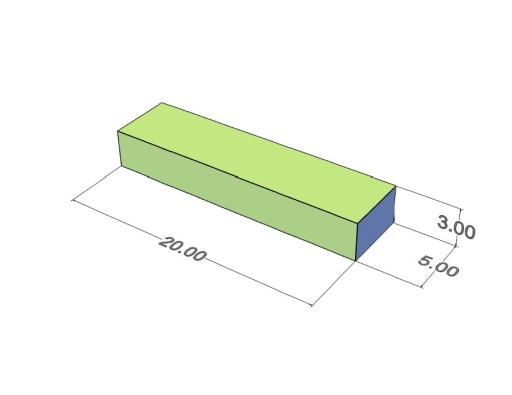 Neodymový tanierový magnet MPŁ 20x5x3 N38 10 kusov