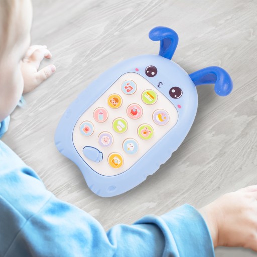 INTERAKTÍVNY HUDOBNÝ TELEFÓN PRE BALÚŠE DIEŤA NA HRANIE ZAJIKA