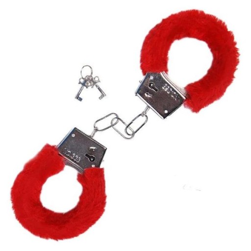 Darček ku Dňu žien pre dievča Červené putá s kožušinou Gadget