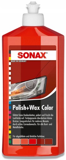SONAX FAREBNÝ VOSK NANOPRO ČERVENÝ - 250 ml