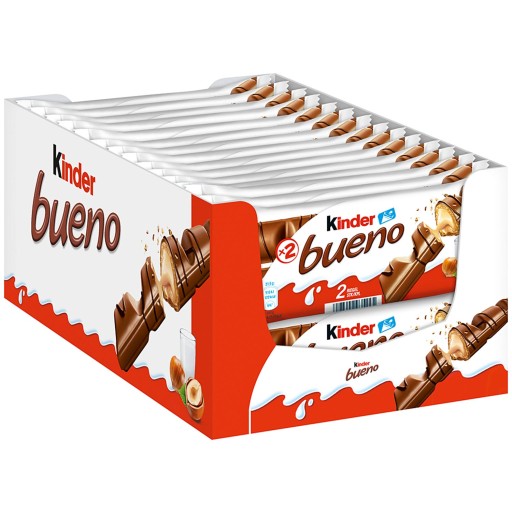 Kinder Bueno čokoládová oblátková oblátková tyčinka 2 tyčinky Ferrero 43g