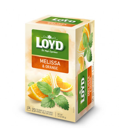 Bylinný čaj Medovka Pomaranč Biely kvet ibišteka Stévia 20T LOYD