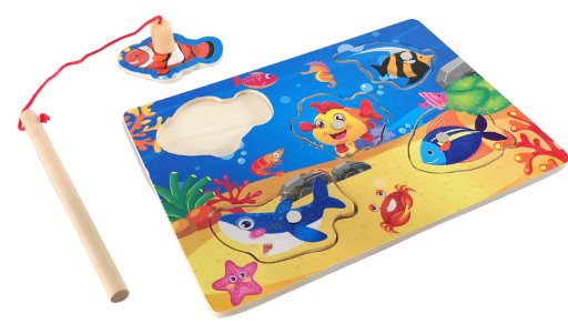 Arkádová HRA FISH ROD PUZZLE magnet