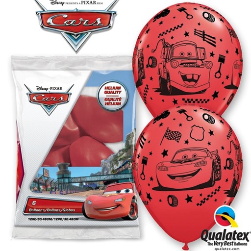 Balón fóliový CARS auto Cik-cak vozidlá Autá narodeninová PARTY 35cm