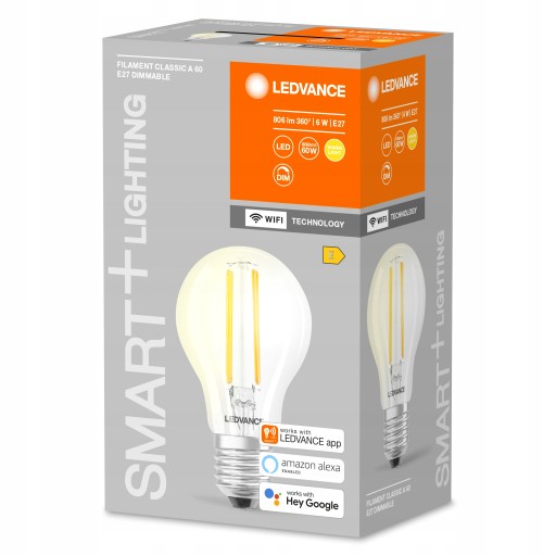 SMART+ LED žiarovka 6W teplá 2700K 806lm stmievateľná cez WiFi aplikáciu