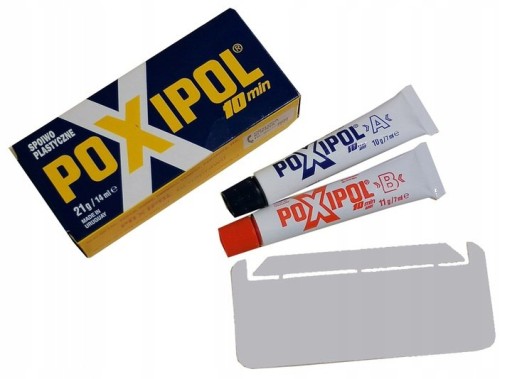 POXIPOL GLUE 21G/14ML. ŠEDÝ