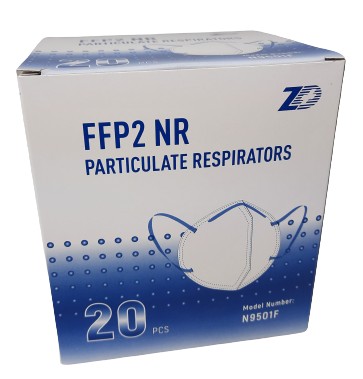 NASTAVITEĽNÁ MASKA FFP2 CE OCHRANNÁ MASKA 20 ks