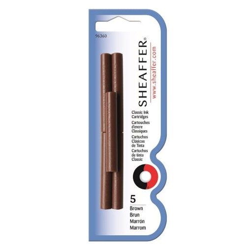 Náboje Sheaffer Hnedé (5 ks.)