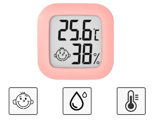 Meteostanica, digitálny izbový teplomer, vlhkomer