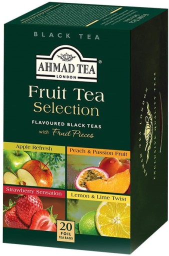 Ahmad Tea FruityTea s4 čierne ovocné čaje 20tb