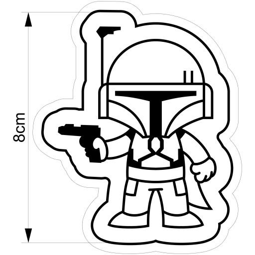Vykrajovač na sušienky Boba Fett Star Wars