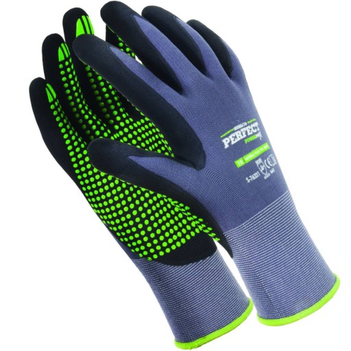 Nylonové pracovné rukavice Nitrile Flex D, veľkosť 9 Dokonalá ochrana STALCO