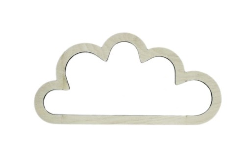 CLOUD macrame základ 25x12,5cm, 4mm preglejka!