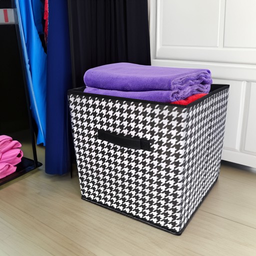 ORGANIZÁTOR ŠATNÍKA, textil, 25x25x25 cm, na doplnky, oblečenie, držiak na košík