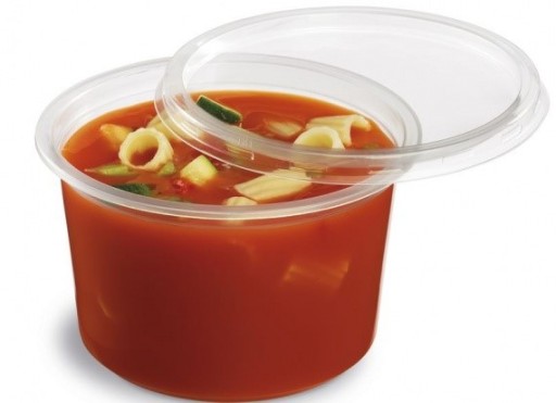 Nádoby na šálky polievky 350 ml okrúhle, 50 ks