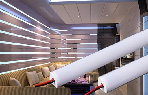 LED nábytkový pás hliníkové uhlové svietidlo 100cm 12V STUDENÁ BIELA
