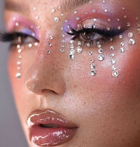 CRYSTALS FACE samolepky kamienky DIAMANTY