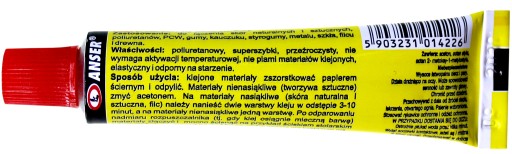 STRELECKÉ LEPIDLO NA OBUV, PLST, KOŽA, SKLO, GUMA 20 ml