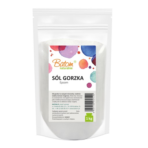 Epsomská horká soľ NA JEDLO 1 kg Batom