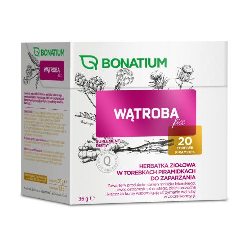 Bylinný čaj Bonatium Wątroba fix, 20 vrecúšok.