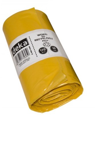 DEKA RECYKLAČNÁ TAŠKA ŽLTÉ KOVY A PLASTY 120L