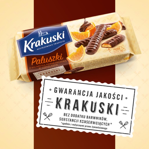 KRAKUSKI POMERANČOVÉ TYČKY s želé x 3