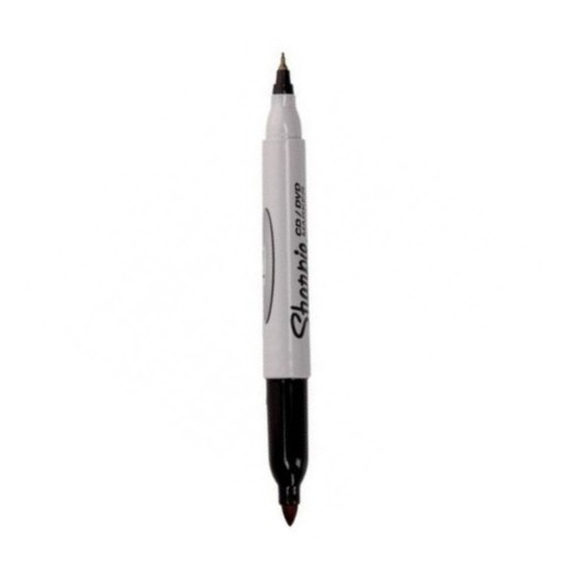 PM DUO MARKER OBOJSTRANNÝ UNIVERZÁLNY PRE RÔZNE POVRCHY SHARPIE ČIERNA