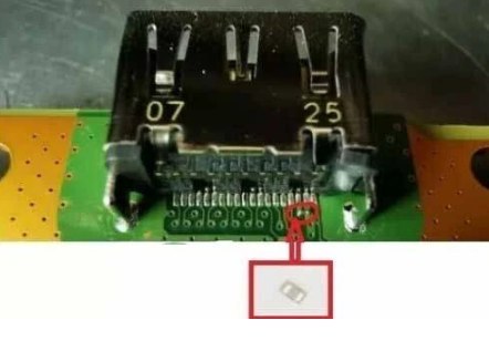 HDMI kondenzátor 0201 Playstation 5 PS5