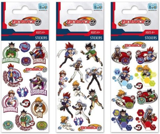 BEYBLADE Silver Stickers CREATIVE dekorácie 3 VZORY
